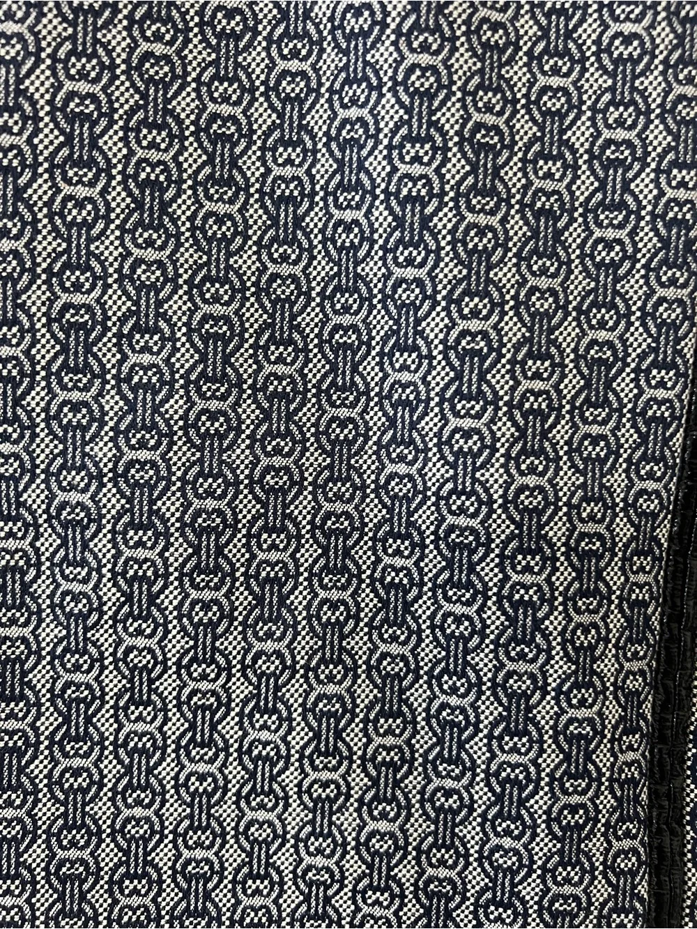 Tory Burch Chaumont Skirt Size 6 NWT Navy Ivory Gemini Print A-Line Zip Front